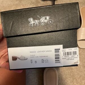 Coach Maggi Leather Sandal